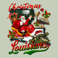 Louisiana Christmas With Santa Ladies Tee | Teevron