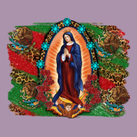 Mexican Flag Lady Of Guadalupe Distressed Backgrou Heavyweight Hoodie | Teevron