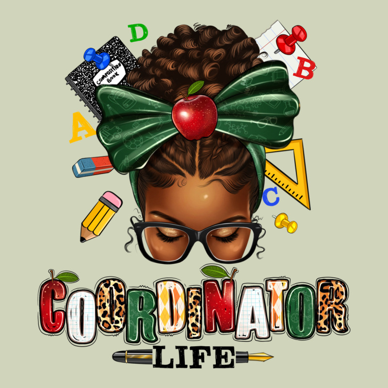 Educational Coordinator Life Afro Messy Bun Heavyweight Hoodie by texasbilliewilder | Teevron