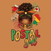 Juneteenth Afro Messy Bun Postal Girl Heavyweight Hoodie | Teevron