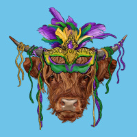 Mardi Gras Mask Highland Cow Premium Sweatshirt | Teevron