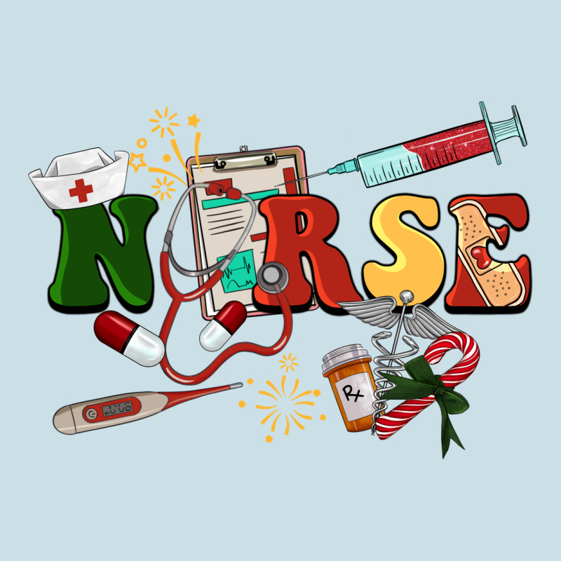 Christmas Nurse Ladies Tee by BarkalooDesign | Teevron