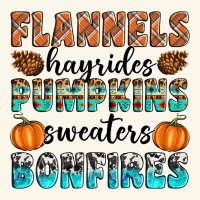 Flannels Hayrides Pumpkins Sweaters Bonfires Premium Hoodie | Teevron