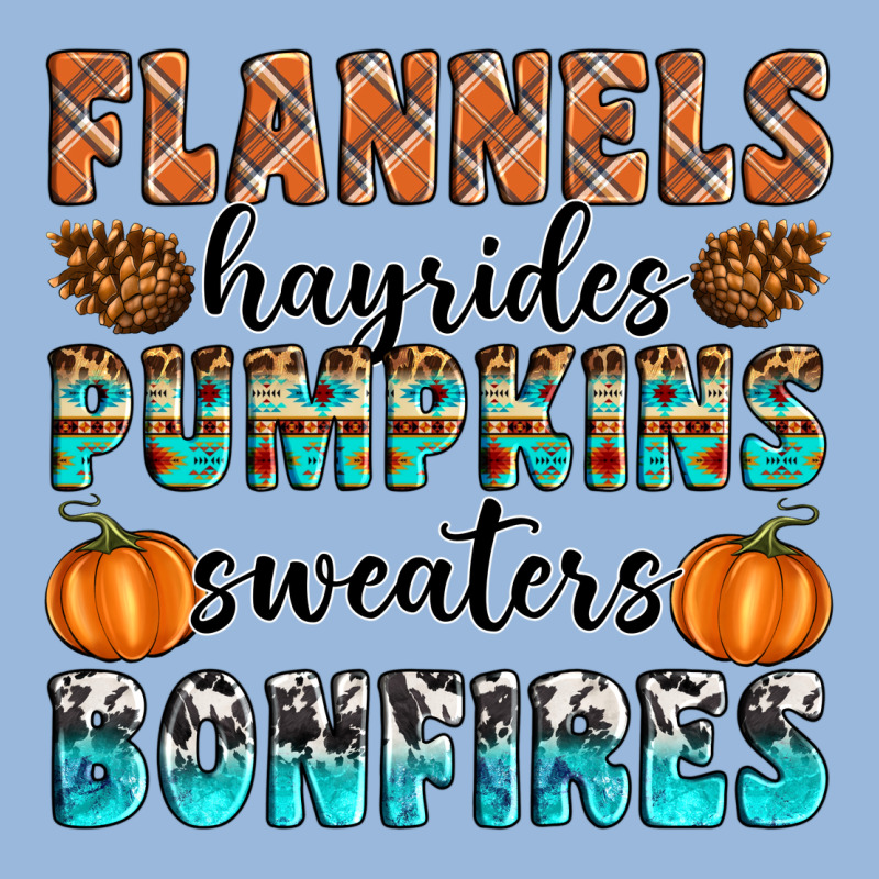 Flannels Hayrides Pumpkins Sweaters Bonfires Premium Hoodie by Artiststas | Teevron