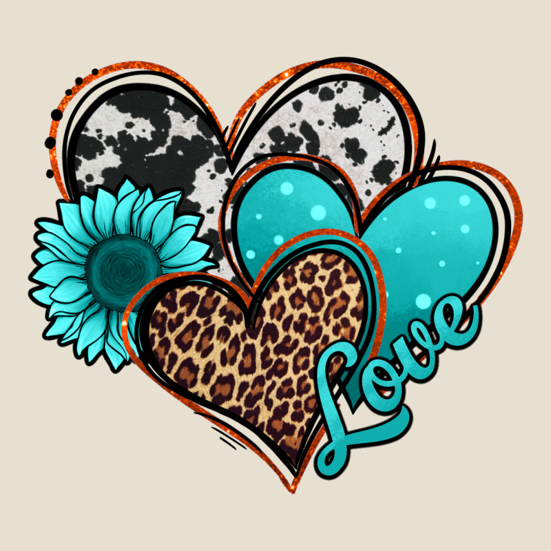 Love Turquoise Hearts Urban Hoodie by Jasminsmagicworld | Teevron