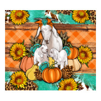 Goat family fall pumpkins gemstone | Teevron