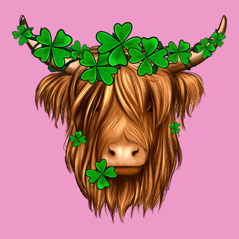 St. Patrick’s Day Long Hair Shaggy Cow Urban Hoodie by Jasminsmagicworld | Teevron