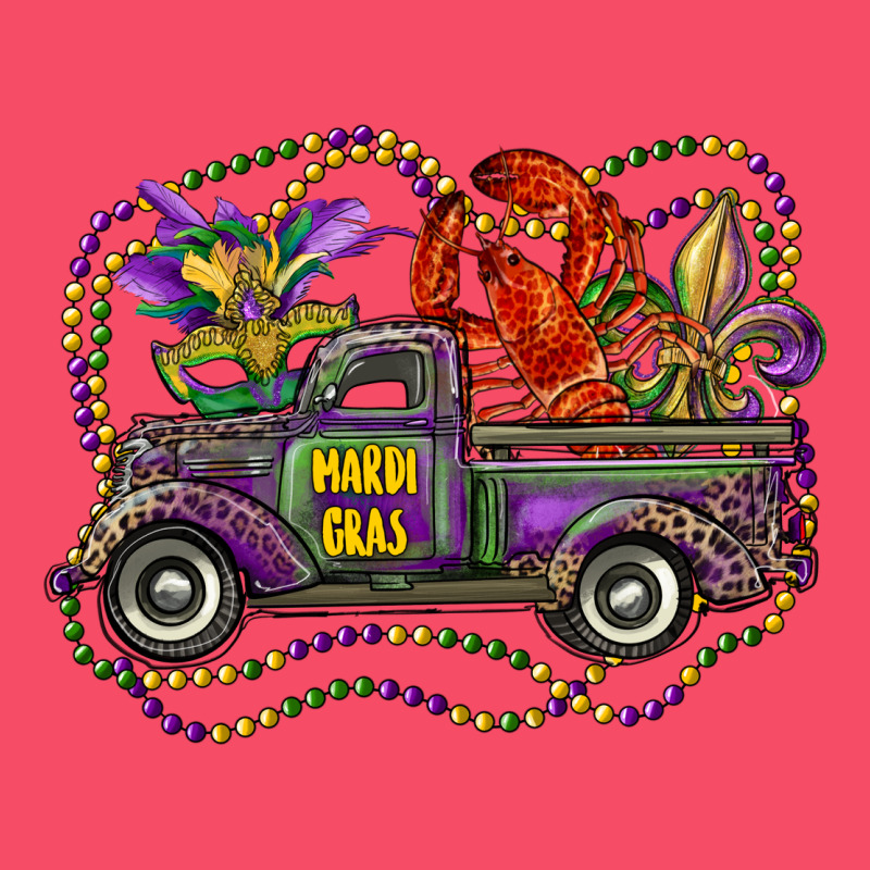 Mardi Gras Truck With Mask Fleur De Lis And Crawfish Premium Sweatshirt by RanaPortraitStore | Teevron