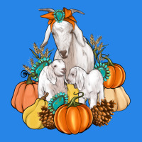 Goat Family Fall Pumpkins Gemstone Premium Hoodie | Teevron