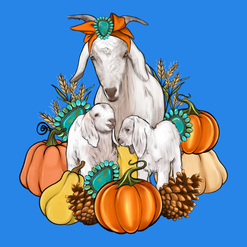 Goat Family Fall Pumpkins Gemstone Premium Hoodie by Artiststas | Teevron