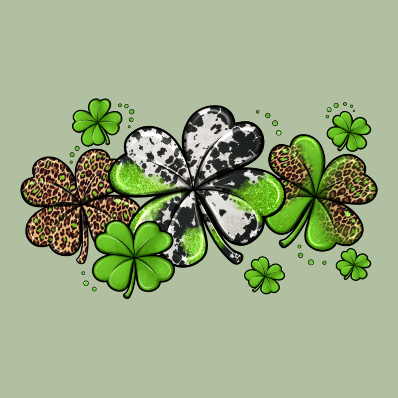 Western Cowhide Leopard Glitter Shamrocks Urban Hoodie by Jasminsmagicworld | Teevron