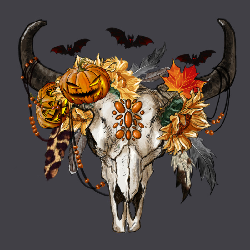 Halloween Bull Skull Heavyweight Hoodie by RanaPortraitStore | Teevron