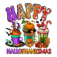 Happy Hallothanksmas Coffee Cups Heavyweight Hoodie | Teevron