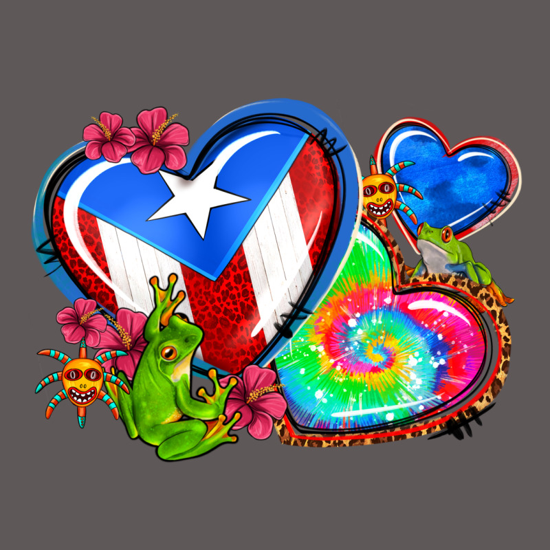 Western Leopard Puerto Rico Hearts Premium Hoodie by AdoDesignShop | Teevron