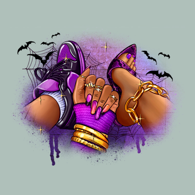 Halloween Sneaker And Heel Afro Woman Heavyweight Hoodie by RanaPortraitStore | Teevron