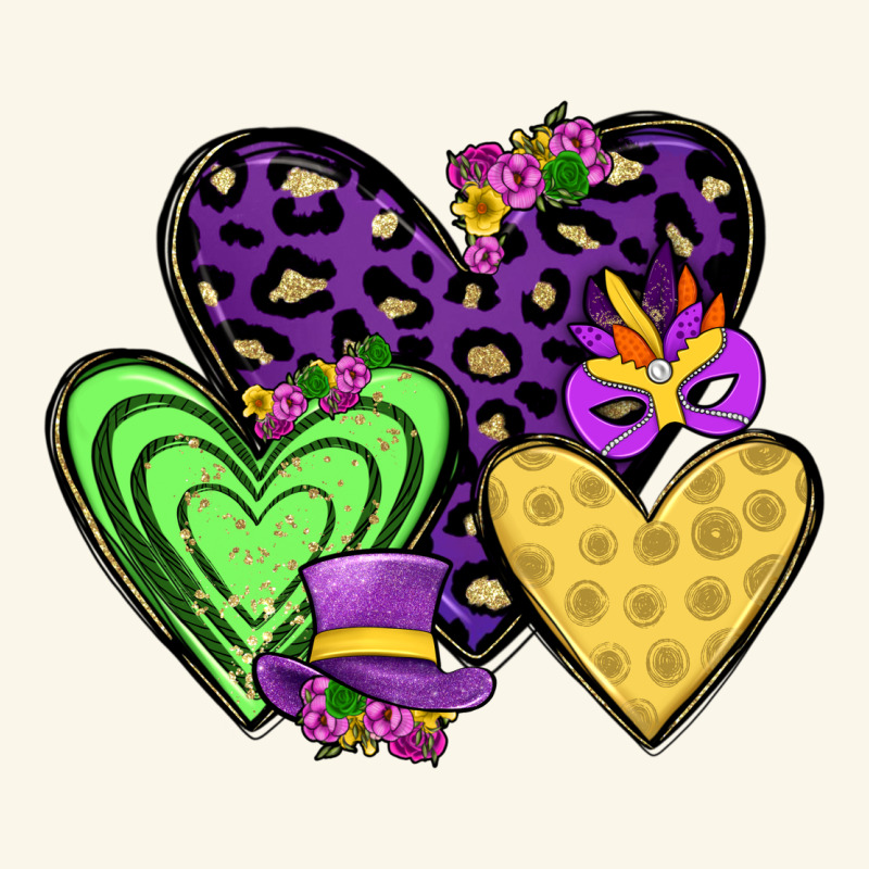 Hearts Mardi Gras Premium Hoodie by JahusDesignShop | Teevron