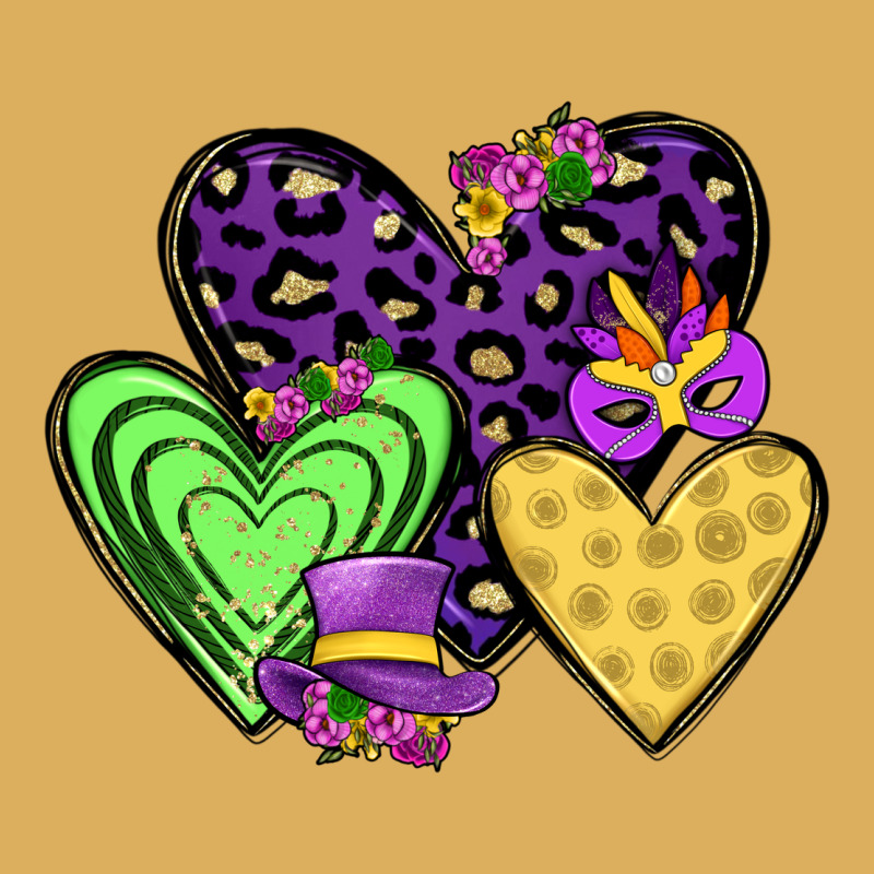 Hearts Mardi Gras Premium Hoodie by JahusDesignShop | Teevron