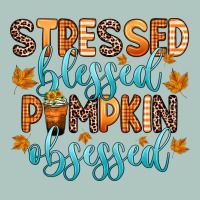Stressed Blessed Pumpkin Obsessed Premium Sweatshirt | Teevron
