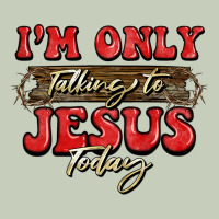 I'm Only Talking To Jesus Today Christmas Ladies Tee | Teevron