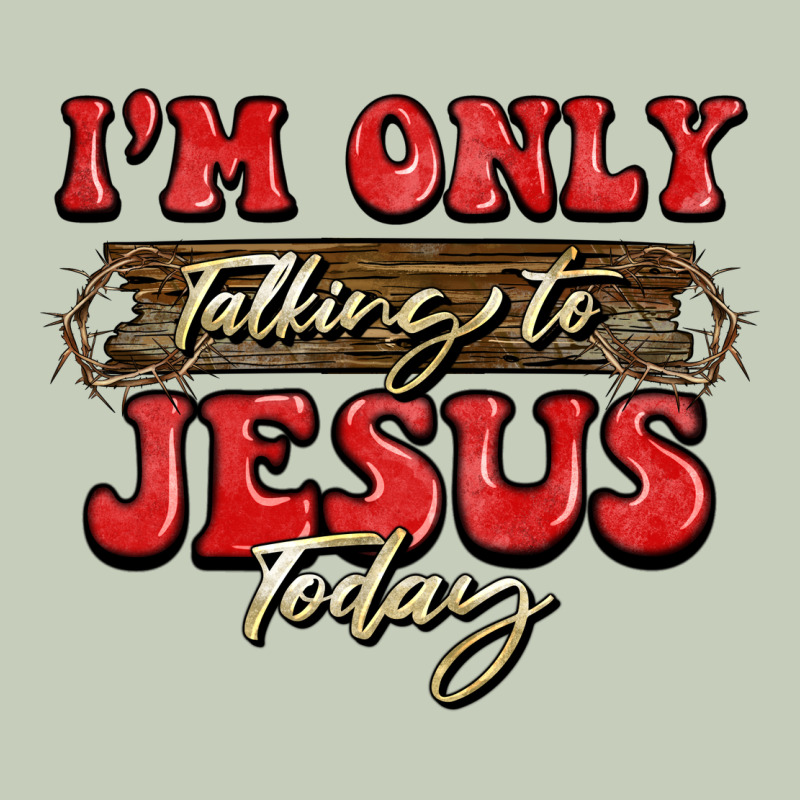 I'm Only Talking To Jesus Today Christmas Ladies Tee by BarkalooDesign | Teevron
