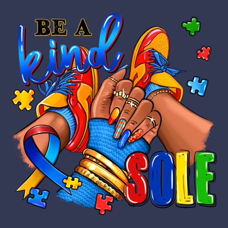 Be A Kind Sole Autism Afro Girl Sneakers Heavyweight Hoodie by RanaPortraitStore | Teevron