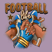 Football Life Afro Girl Sneakers Heavyweight Hoodie | Teevron