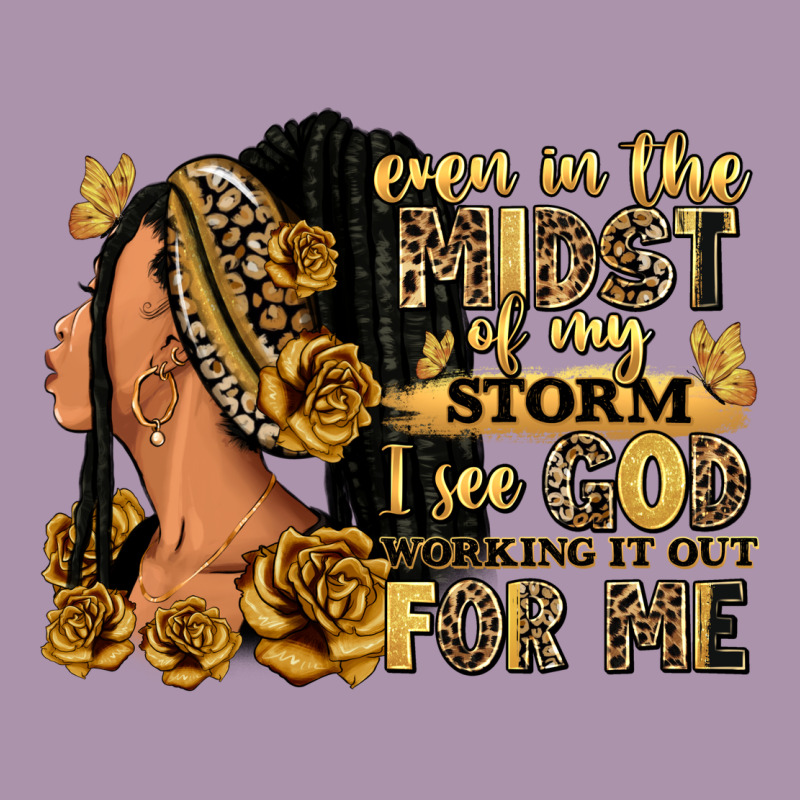 Even In The Midst Of My Storm Afro Woman Heavyweight Hoodie by RanaPortraitStore | Teevron