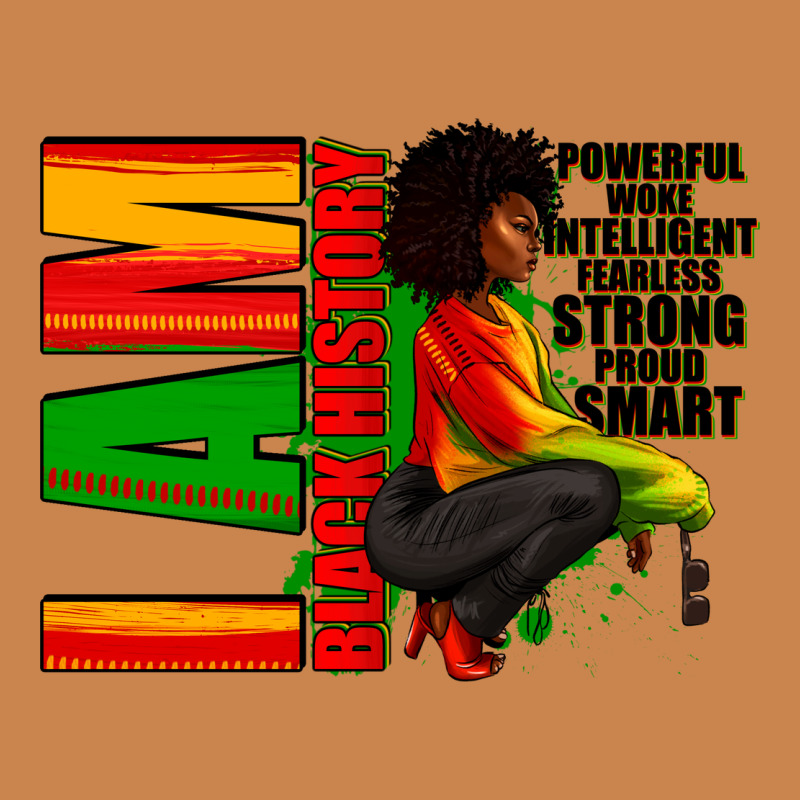 I Am Black History Afro American Woman Heavyweight Hoodie by RanaPortraitStore | Teevron