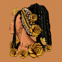Gold Roses Afro Woman Heavyweight Hoodie | Teevron