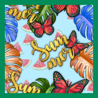Summer And Leaf Seamless Pattern Urban Hoodie | Teevron