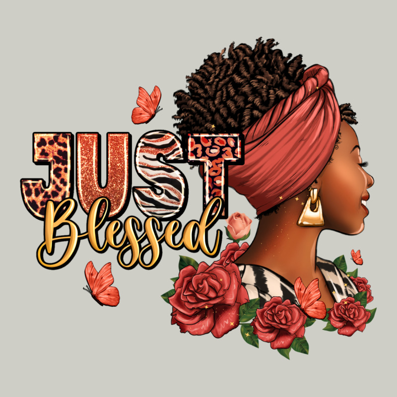 Just Blessed Afro Woman With Roses Heavyweight Hoodie by RanaPortraitStore | Teevron