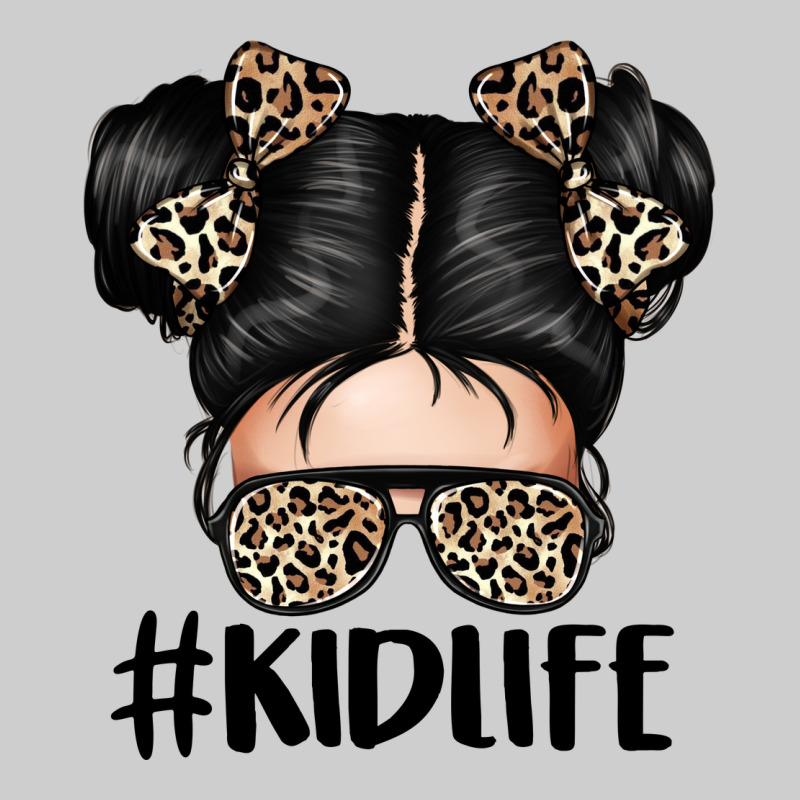 Kid Life Leopard Messy Bun Premium Sweatshirt by texasbilliewilder | Teevron