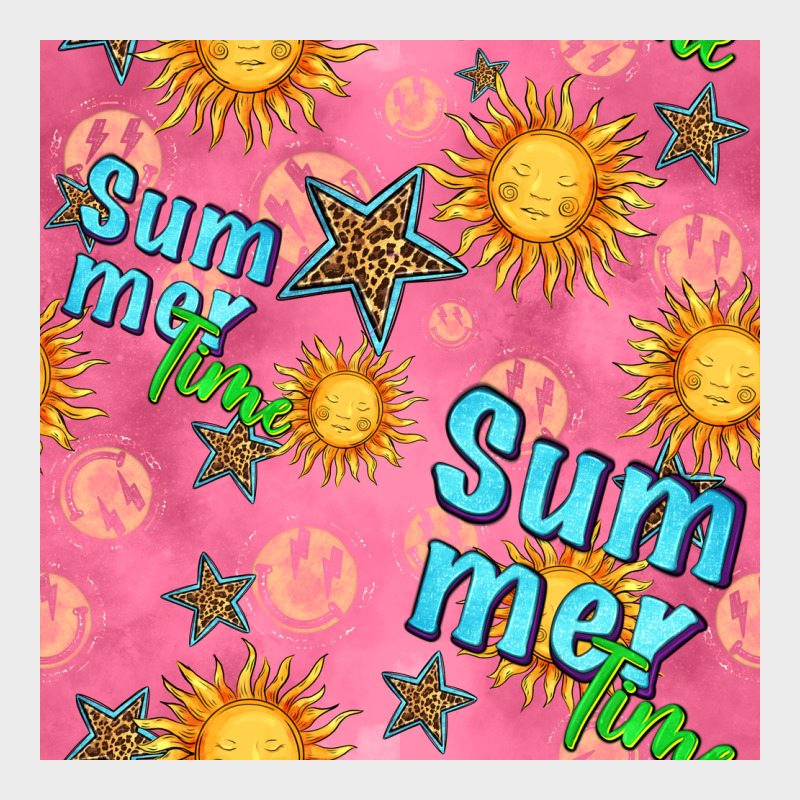 Summer Time Of The Sun Seamless Pattern Urban Hoodie by BundleAndBundleShop | Teevron