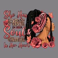 She Has Fire In Her Soul Afro Woman Heavyweight Hoodie | Teevron