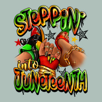 Steppin' Into Juneteenth Sneaker And Heel Afro Wom Heavyweight Hoodie | Teevron