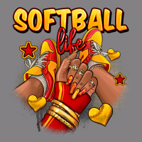 Softball Life Afro Girl Sneakers Heavyweight Hoodie | Teevron