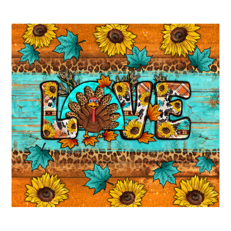 Sunflower Leopard Thanksgiving Love Premium Hoodie by Artiststas | Teevron