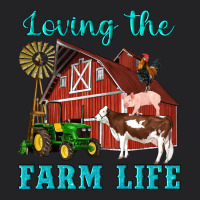 Western Loving The Farm Life Barn Cow Pig Rooster Tractor Wind Wheel Vintage Tee | Teevron