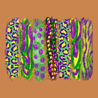Mardi Gras Leopard Beads Brushstrokes Heavyweight Hoodie | Teevron