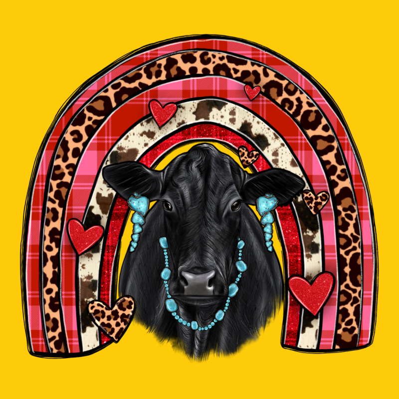 Valentines Black Angus  Rainbow Premium Hoodie by JahusDesignShop | Teevron