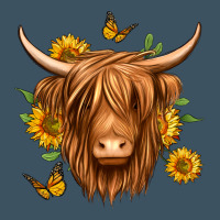 Sunflowers Long Haired Cow Urban Hoodie | Teevron