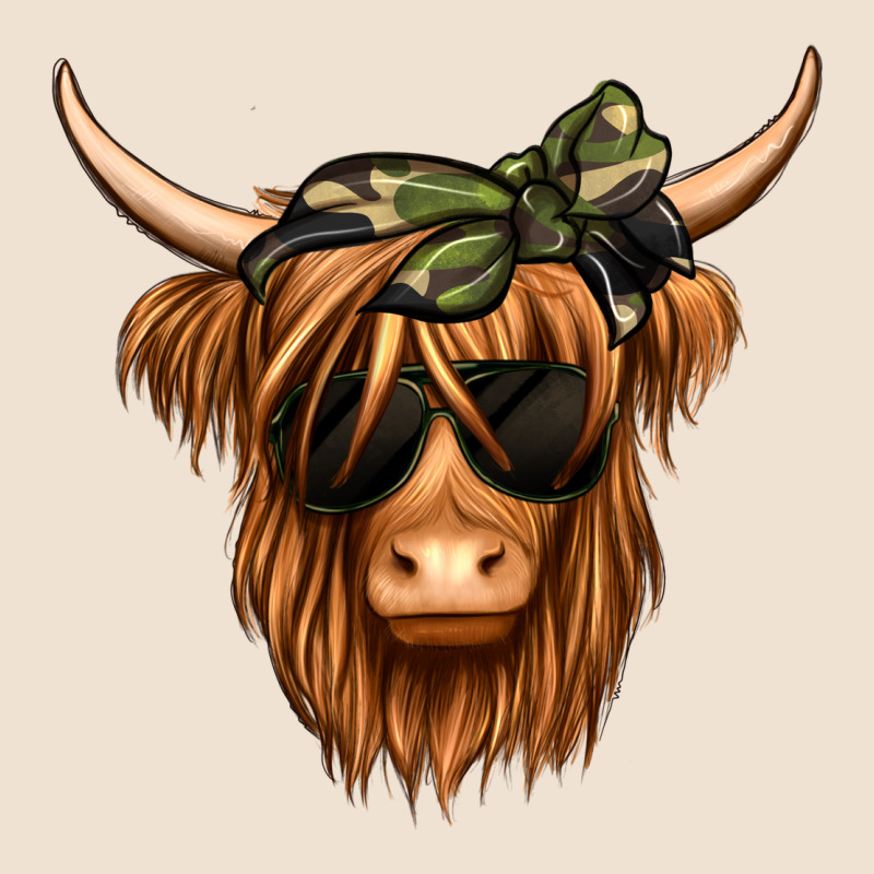 Camouflage Long Haired Cow Urban Hoodie by Jasminsmagicworld | Teevron