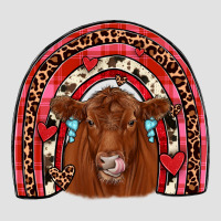 Valentines Red Angus Rainbow Premium Hoodie | Teevron