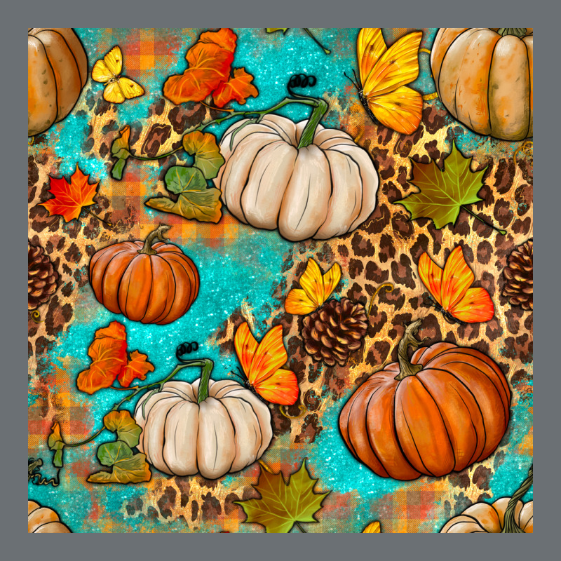 Fall Pumpkin Seamless Pattern Premium Hoodie by BundleAndBundleShop | Teevron