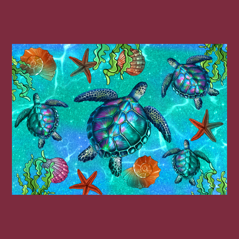 Turtle Seashells Starfish Premium Hoodie by Artiststas | Teevron