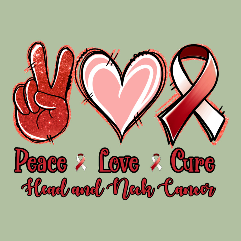 Peace Love Cure Head And Neck Cancer Urban Hoodie by Jasminsmagicworld | Teevron