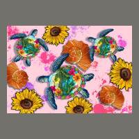 Sunflowers Turtle Premium Hoodie | Teevron
