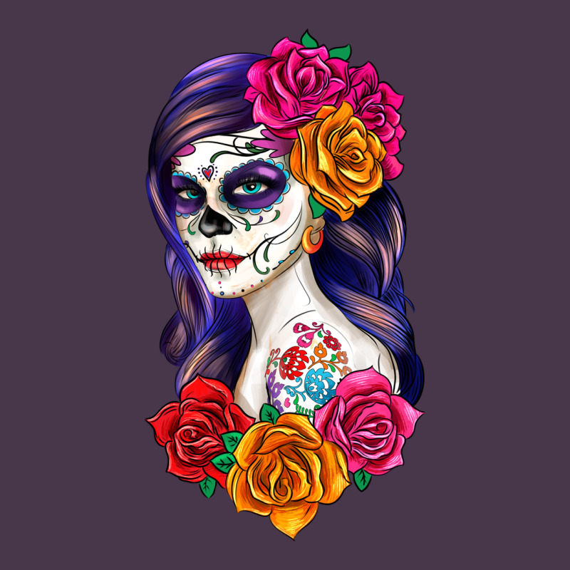 Sugar Skull Girl Heavyweight Hoodie by RanaPortraitStore | Teevron