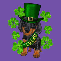 St. Patrick's Day Lucky Dachshund Puppy Premium Sweatshirt | Teevron
