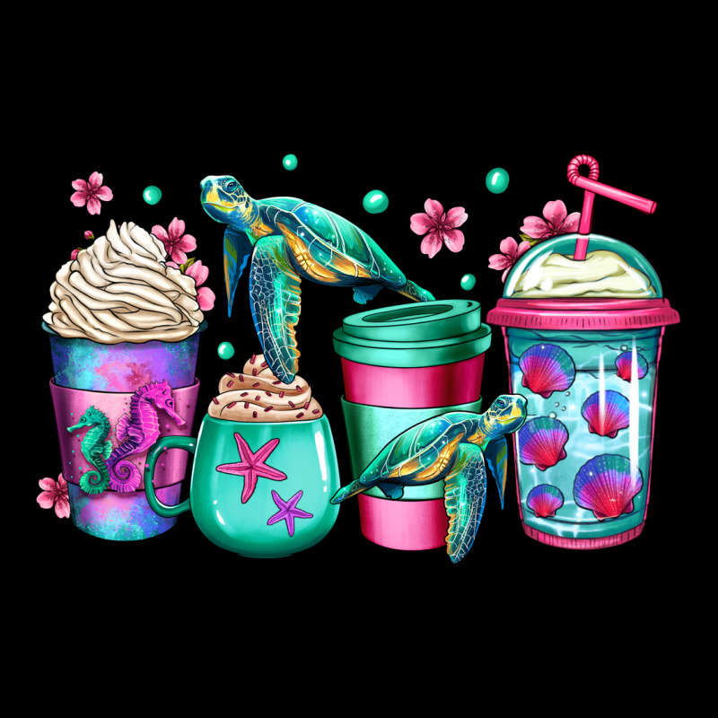 Turtle Coffee Cups Urban Hoodie by Jasminsmagicworld | Teevron